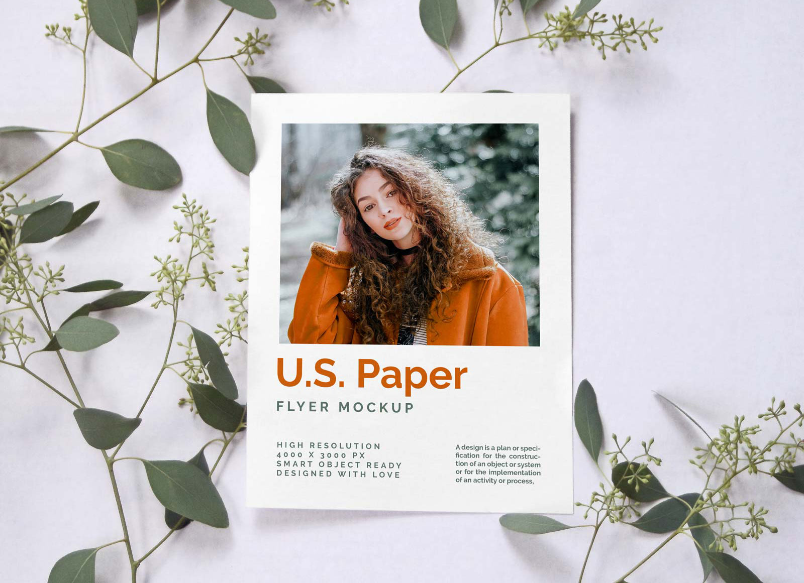 U.S.Paper Letter Size Flyer Flyer Mockup