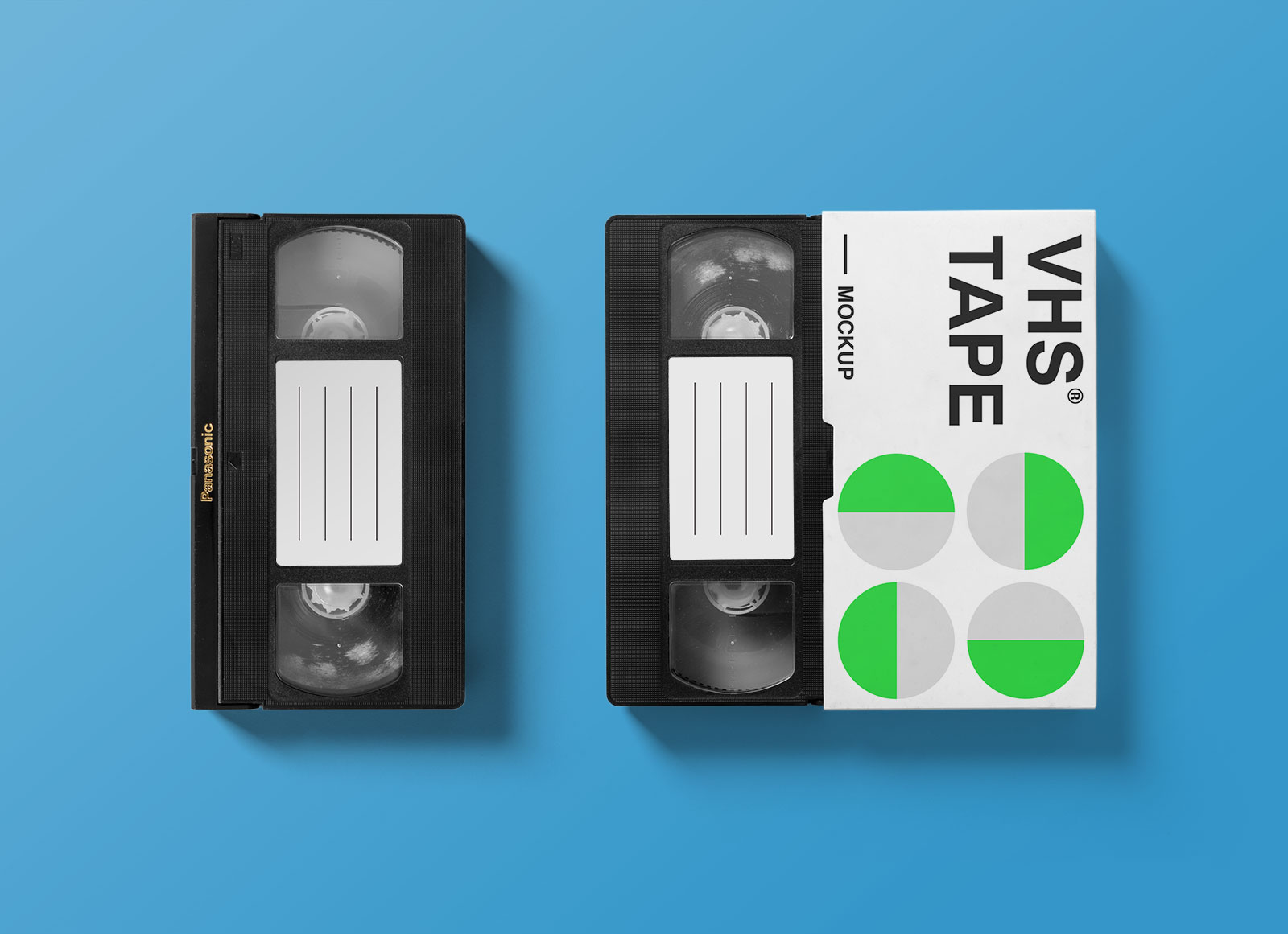Maqueta de embalaje de cinta VHS