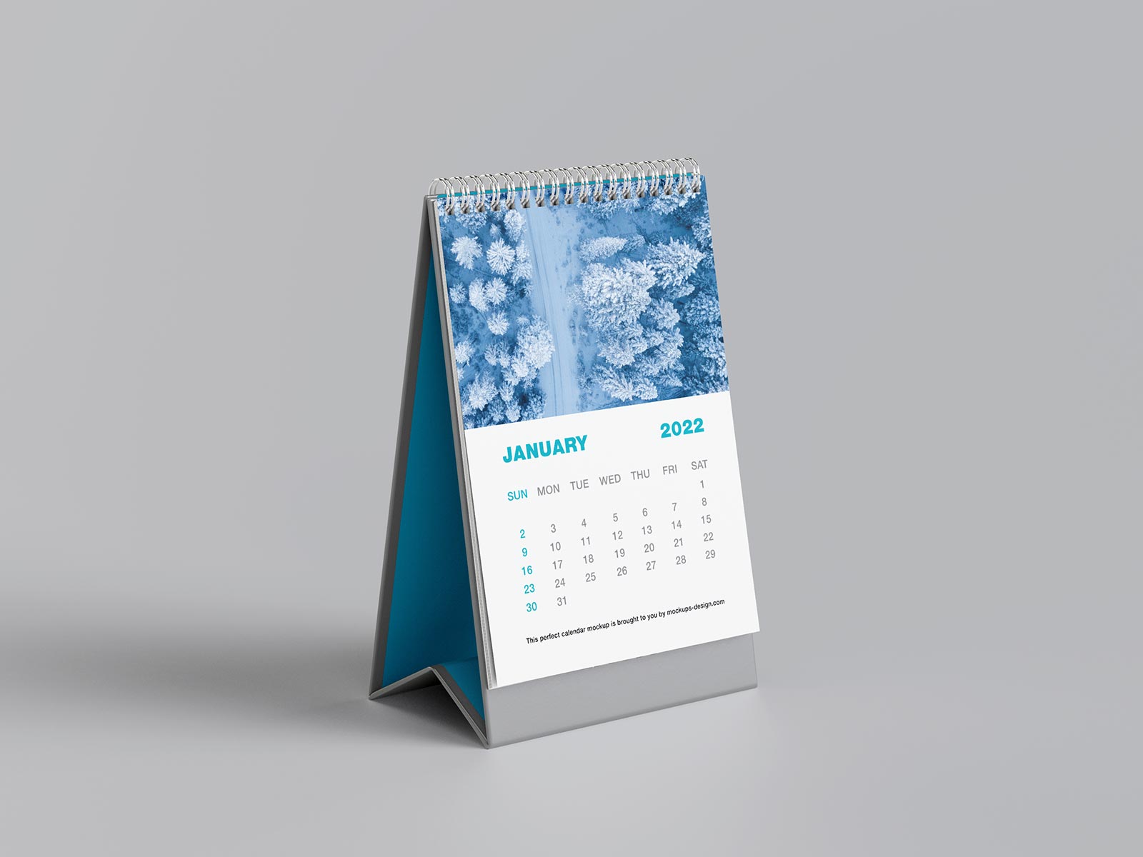 Vertical Desk Calendar Mockup Set
