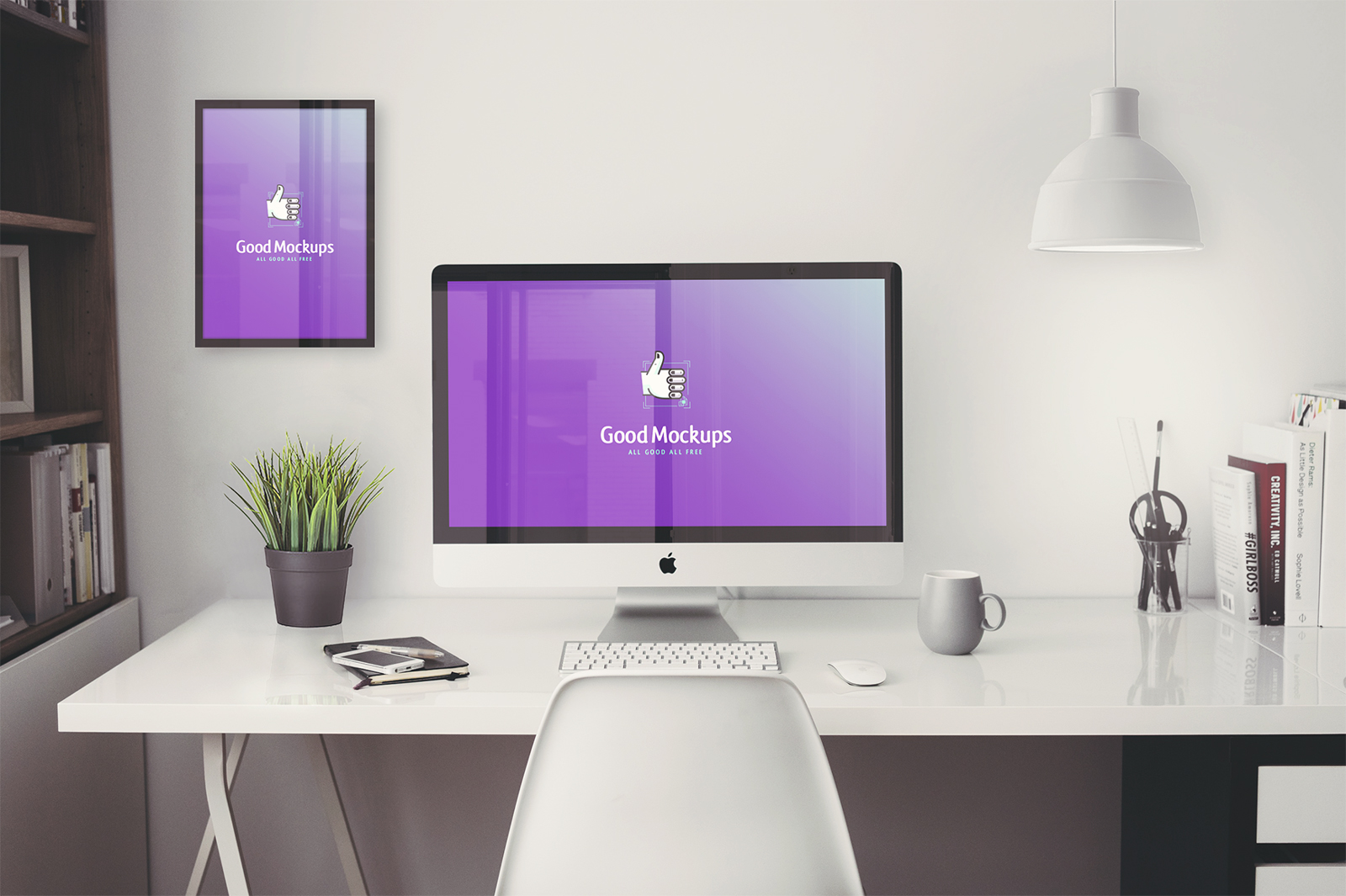 iMac 5K Office Workplace Mockup