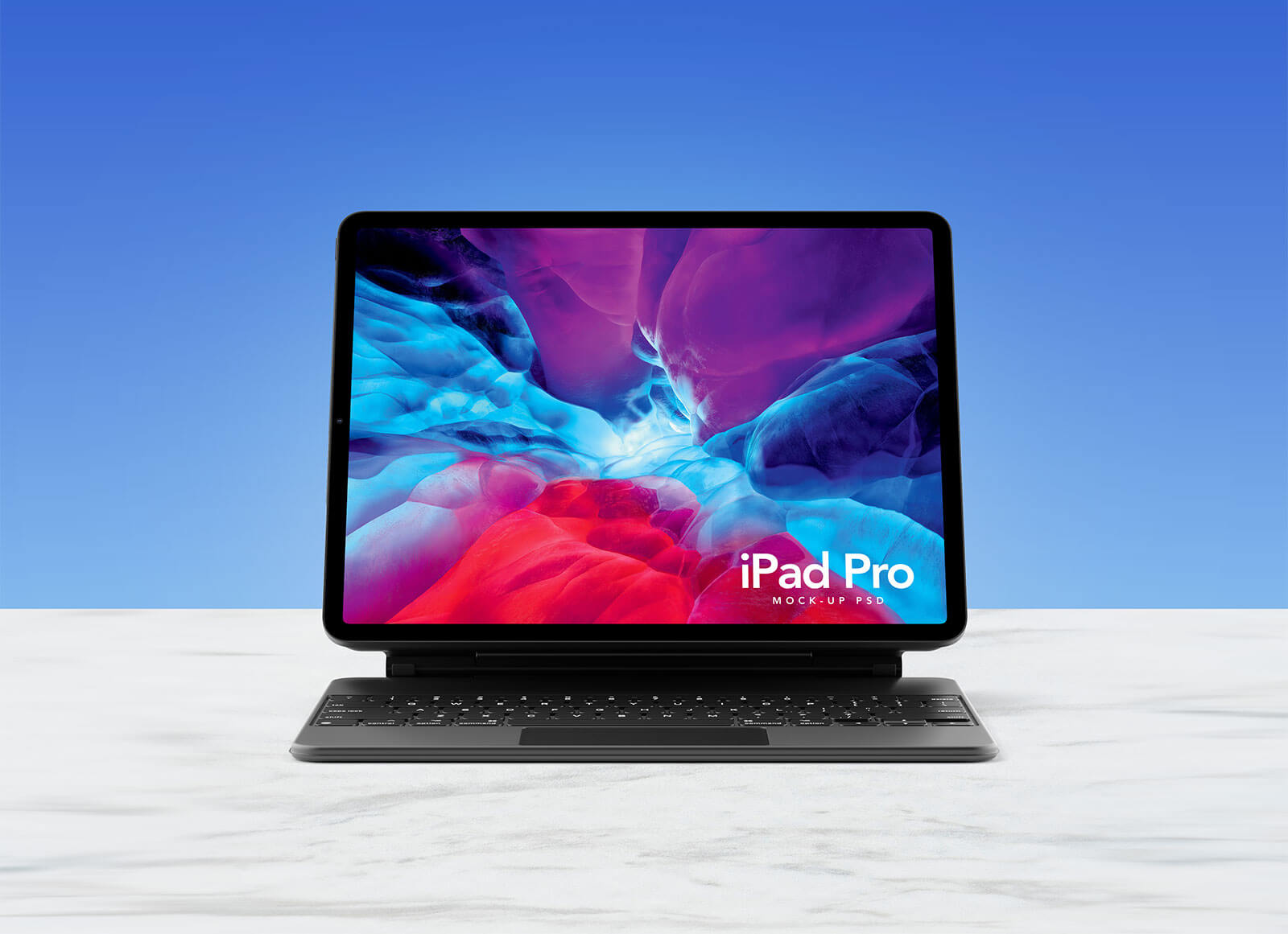 iPad Pro 2020 с макетом клавиатуры