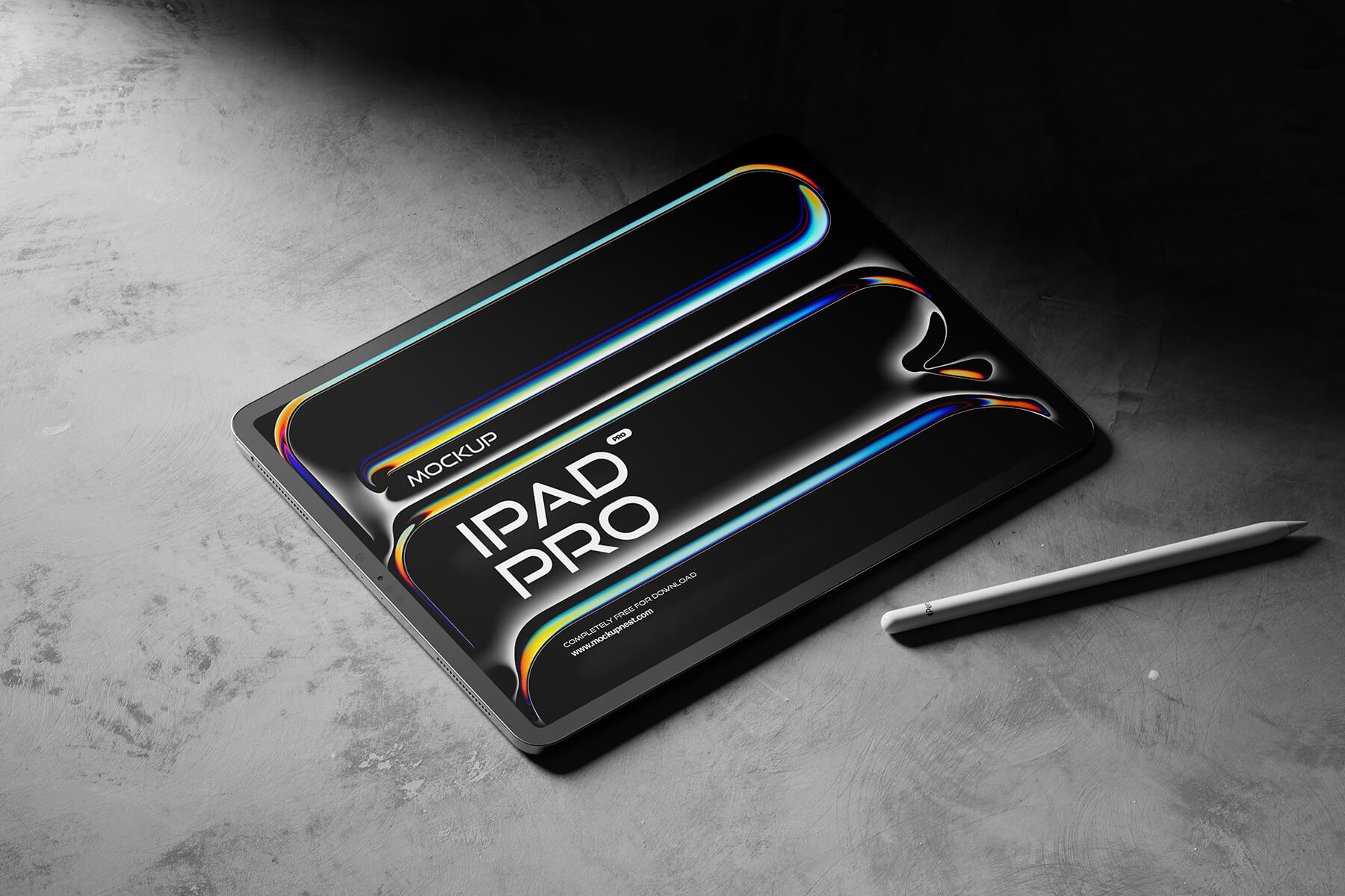 iPad Pro с Pencil Pro 2024 Mockup