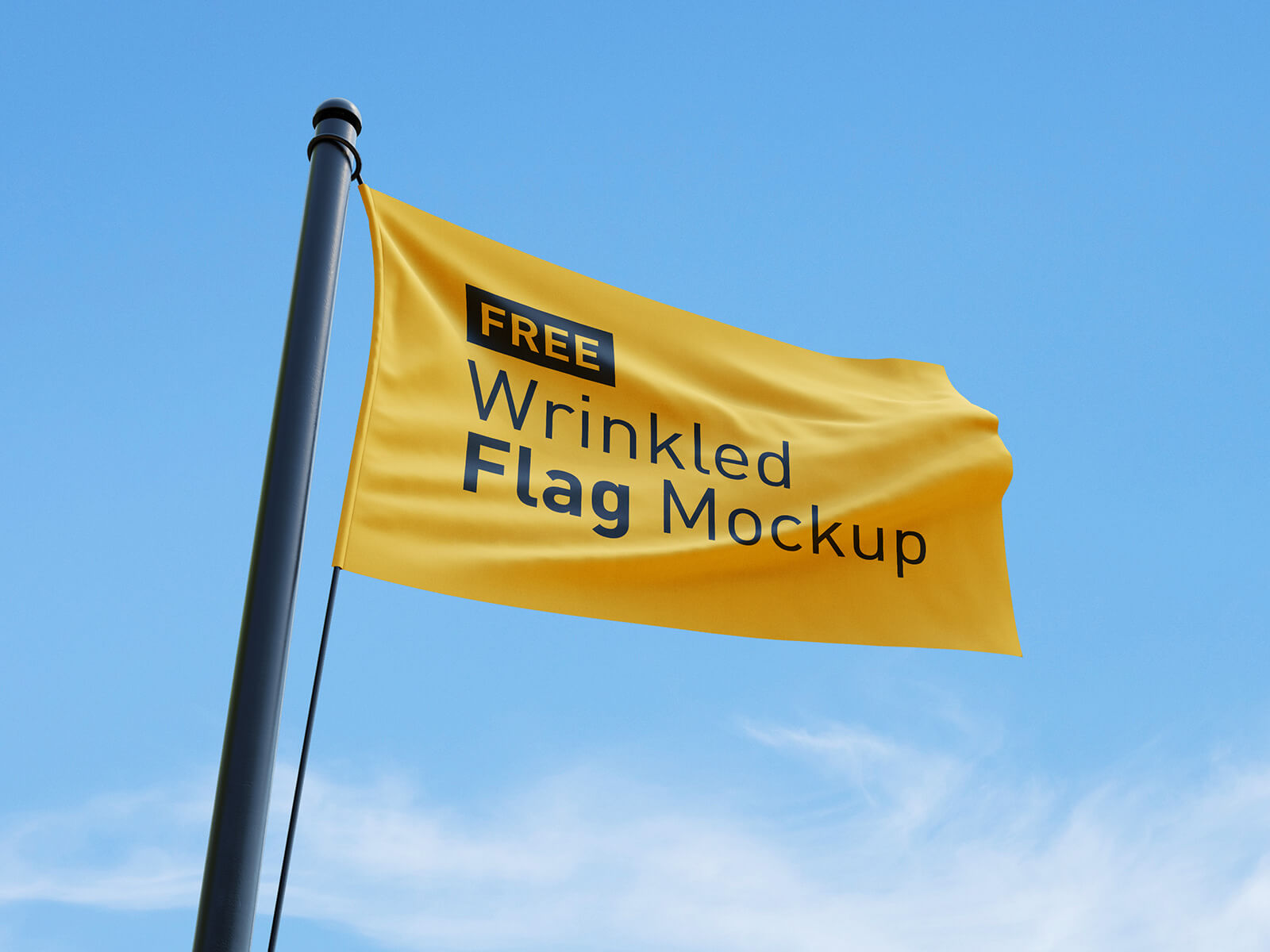 4 Free Flag Mockup Files