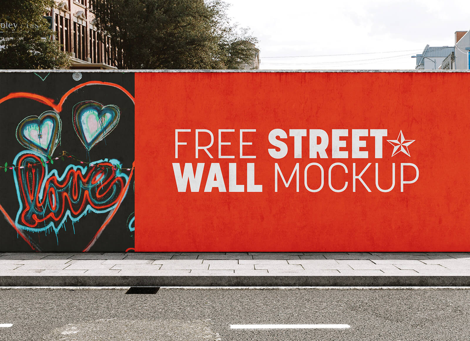 Street Wall Art / Mural Mockup