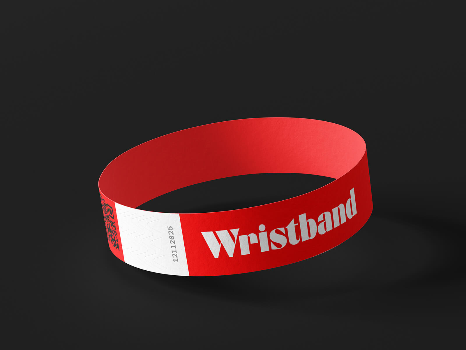 Paper Tyvek Wristband Mockup