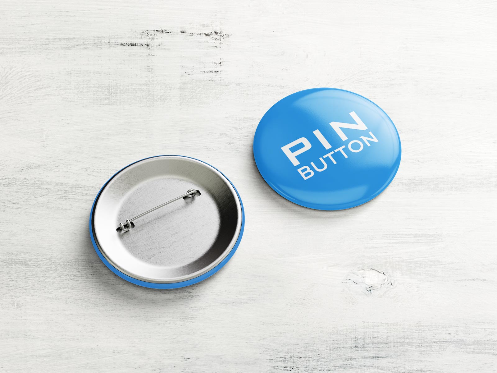 Pin-Back Button Badge Mockup Set