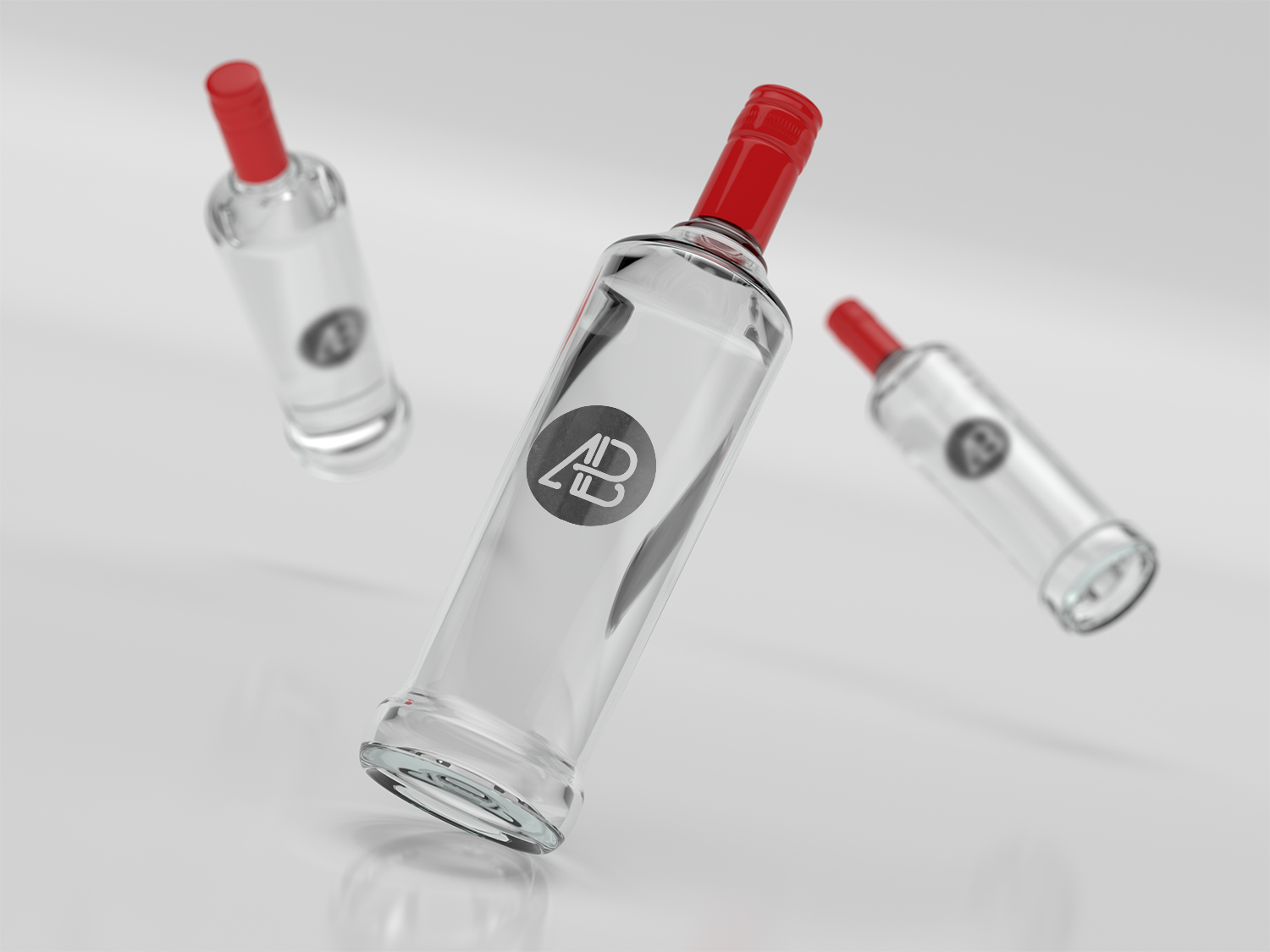 Vodka Bottle Branding Mockup