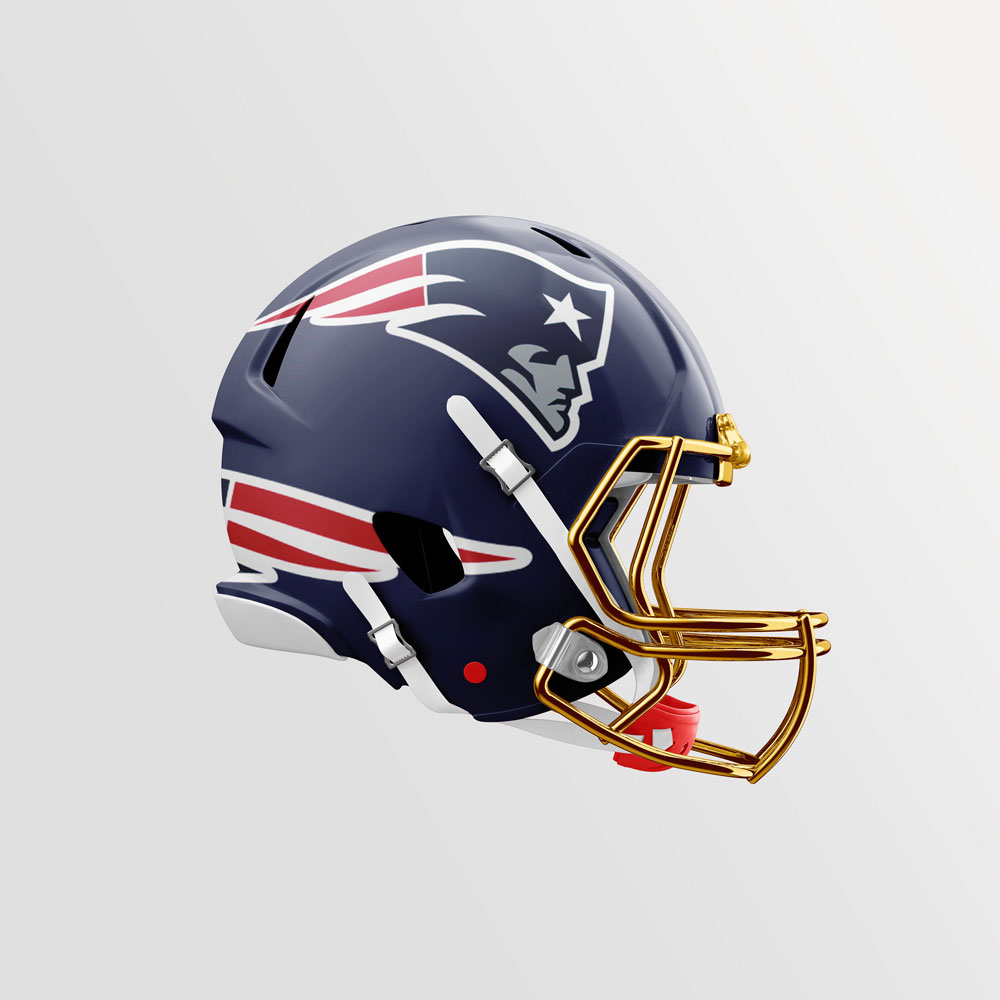 Maqueta de casco de fútbol americano gratis