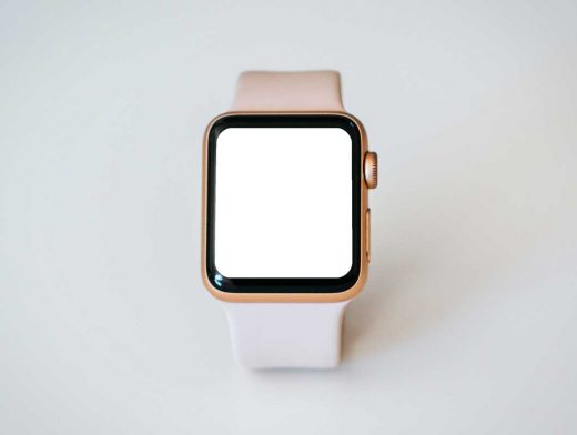 Maquetas de Apple Watch y pulsera PSD