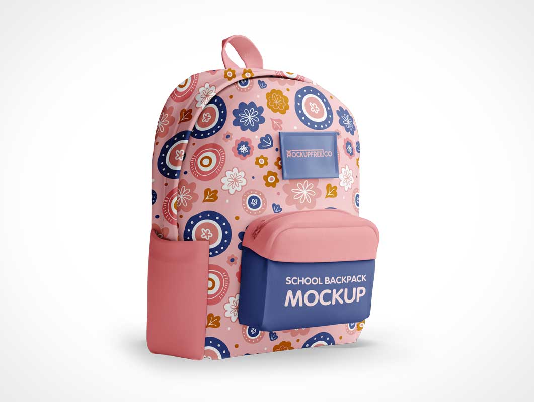 Backpack School Bag PSD Mockups