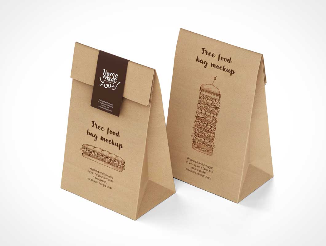 Kraft Paper Bakery Bag Mockup Free Psd Mockups Genera - vrogue.co