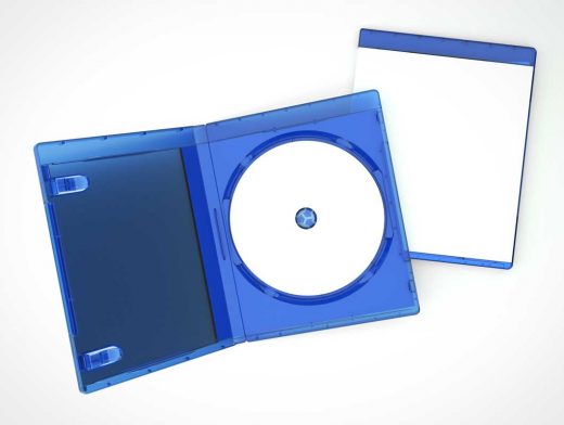 Blu-ray disk & juwel case psd-Mockups