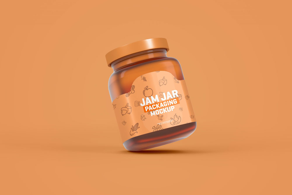 Freies Flaschenmarmelade Jar-Modell
