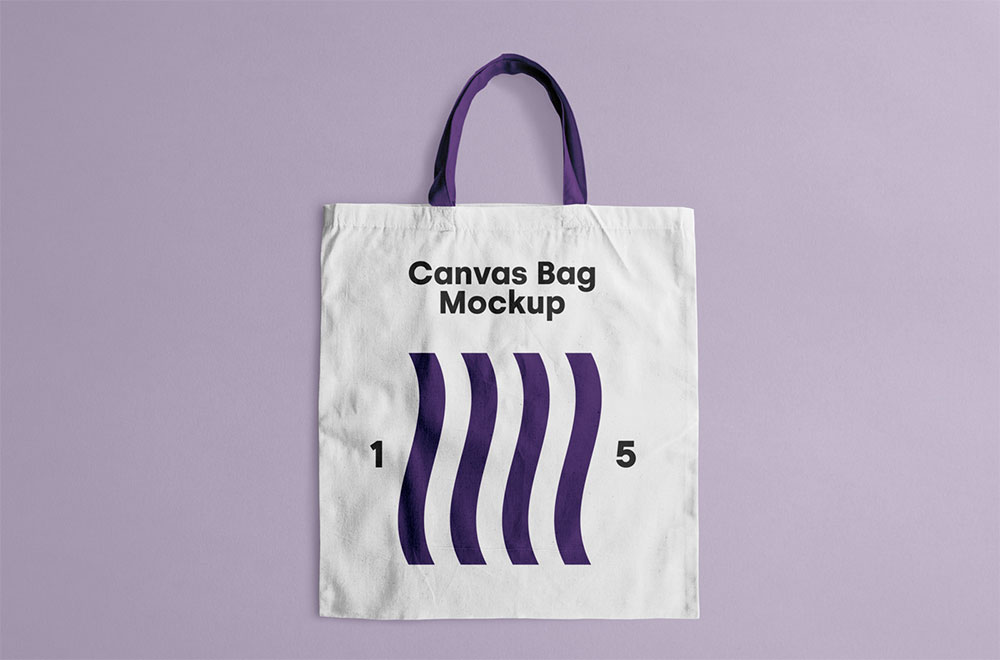 Free Canvas Tote Bags Mockup