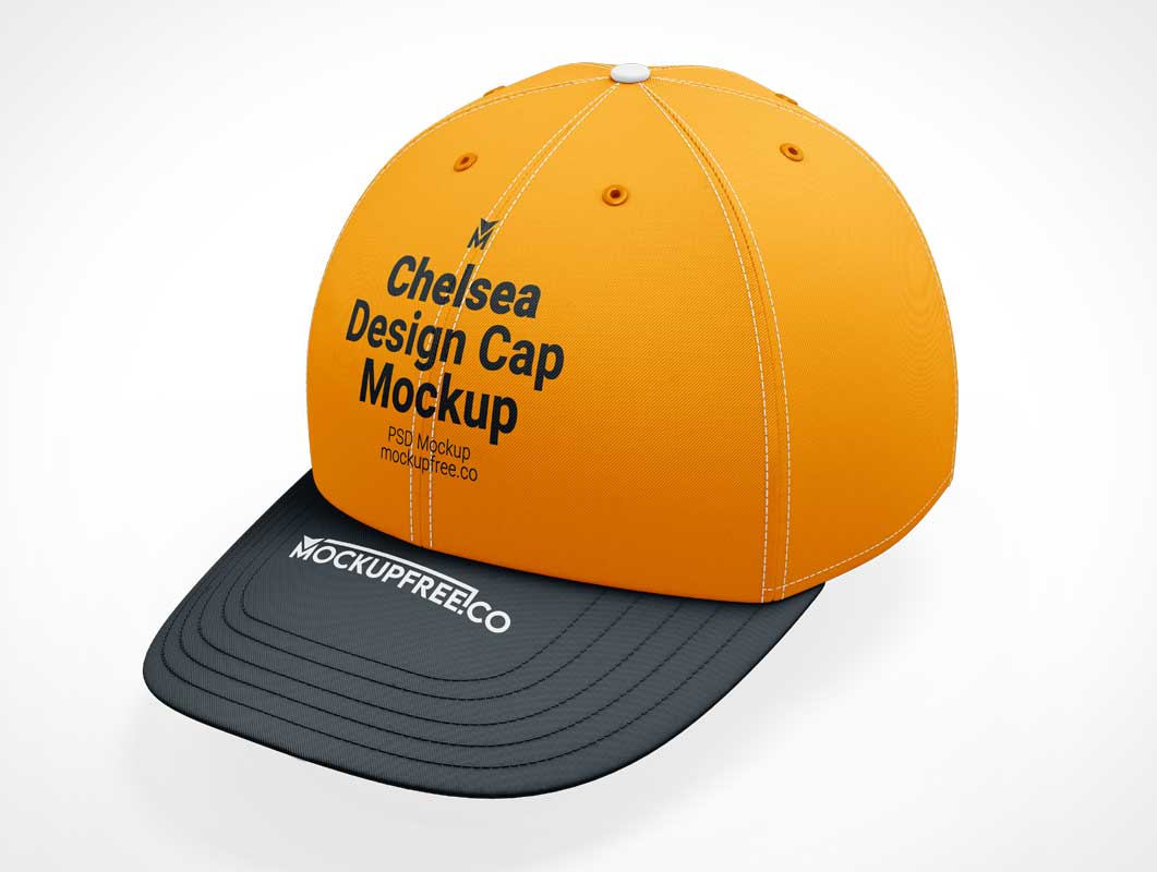 Бесплатный PSD Design Design Cap Mockup