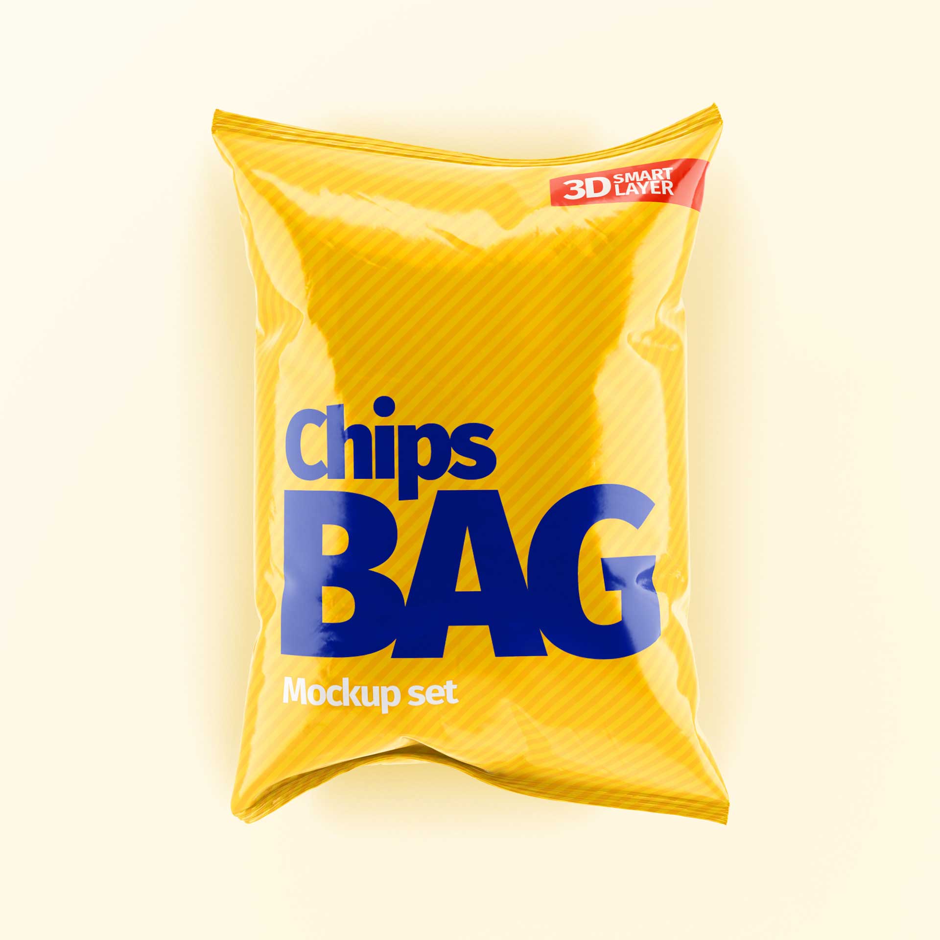 Kostenlose Chips Bag Mockup PSD