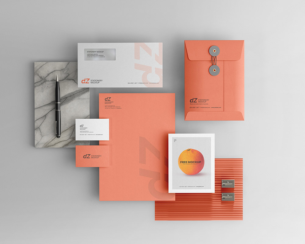 Free Client Stationery Mockup