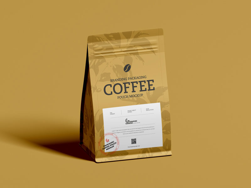 Kostenloser Kaffeetasche Verpackungsmodell