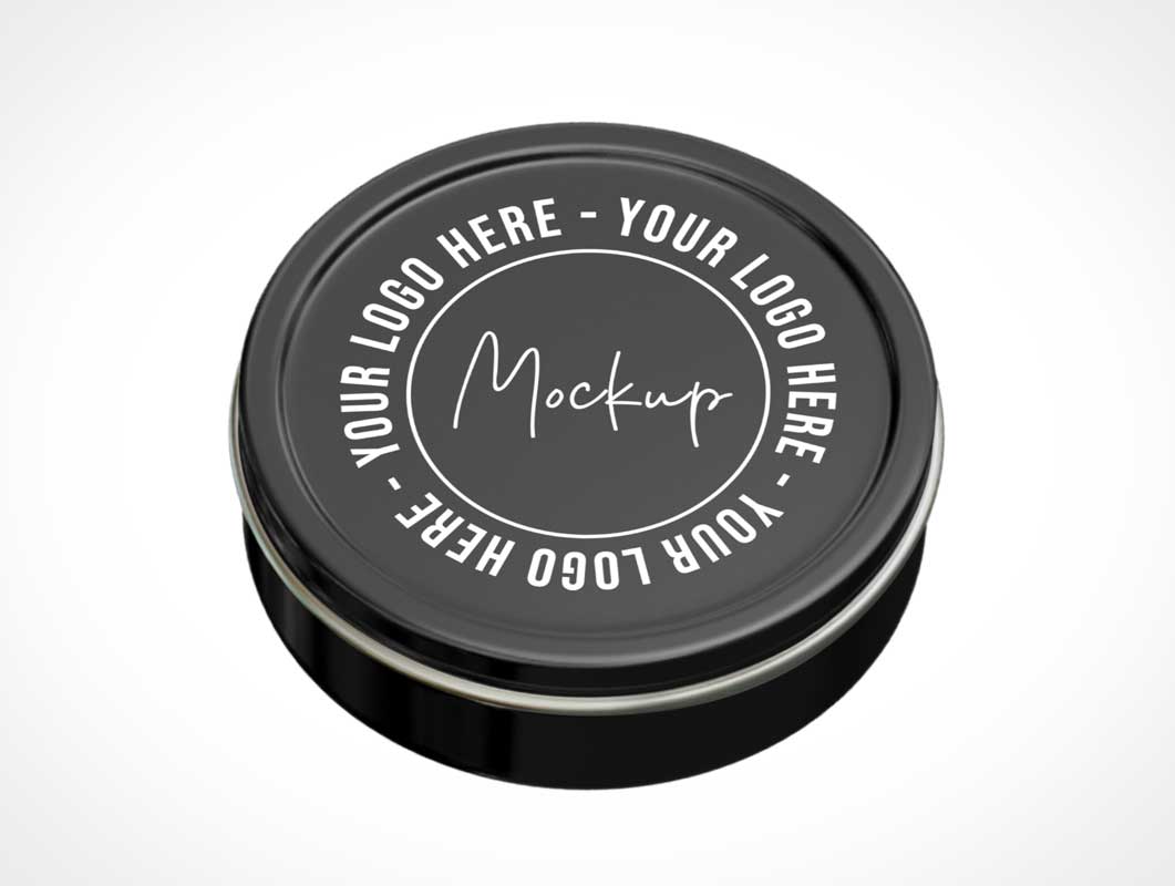 Cosmetic Tin Jar PSD Mockup