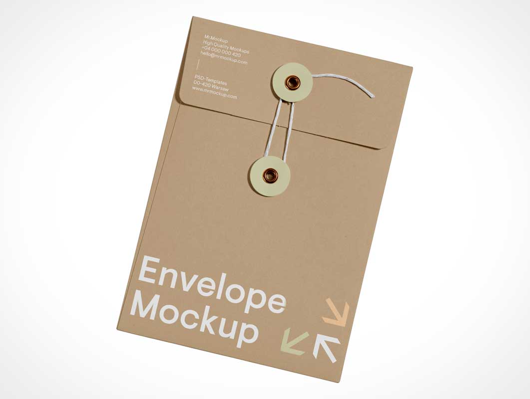 Handwerkspapier -Umschlag Mockup