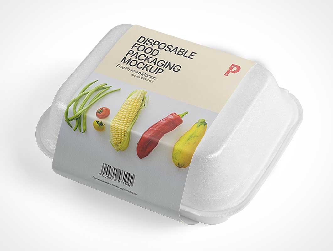 Einweg-Fast-Food-Verpackung PSD-Modell