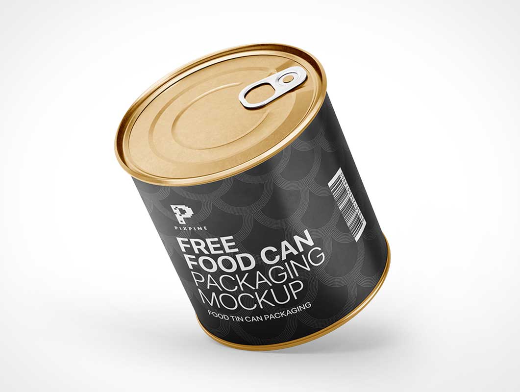 Food Can & Pull Tab-PSD-Modell