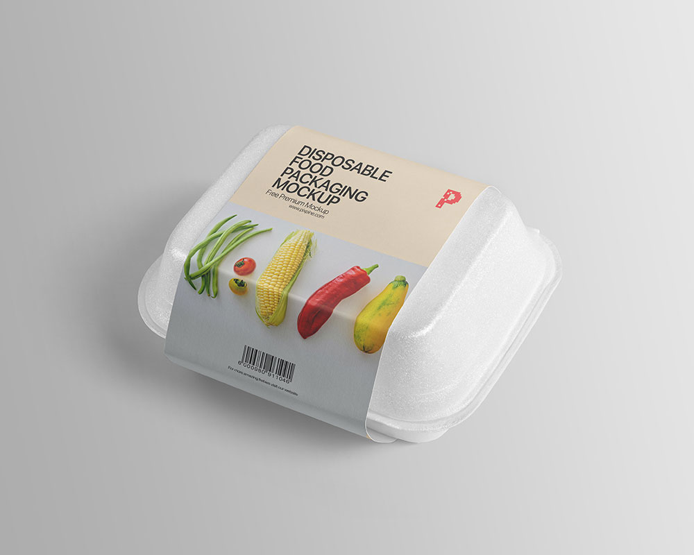 Free Food Packaging Maquette PSD