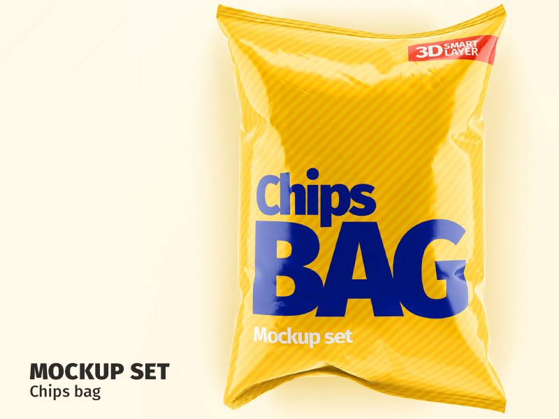 Chips Bag Mockup Set