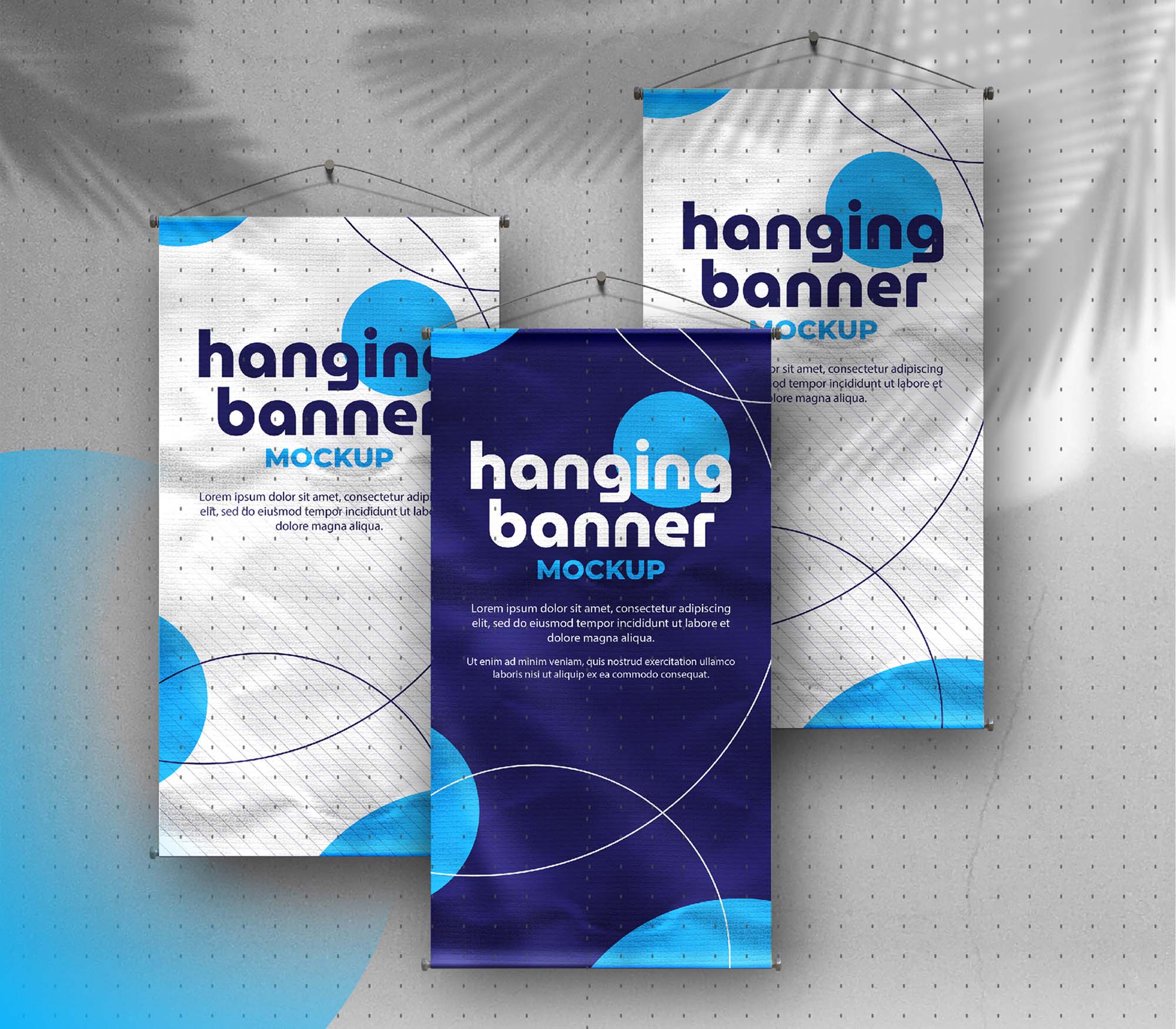 Free Hanging Banner Mockup 