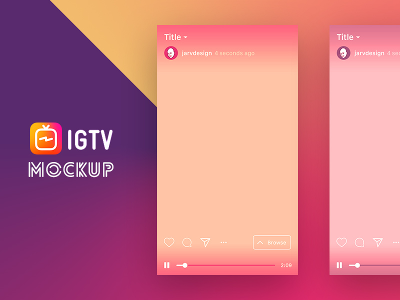 IGTV Mockup & Template
