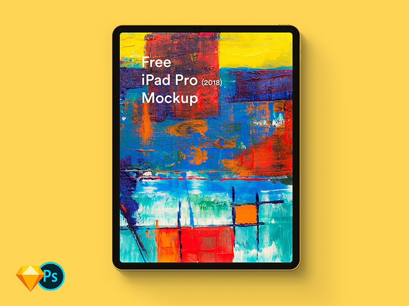Maquette gratuite de l’iPad Pro 2018
