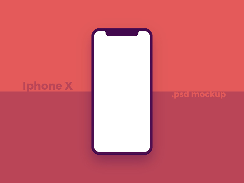Einfaches iPhone X Mockup