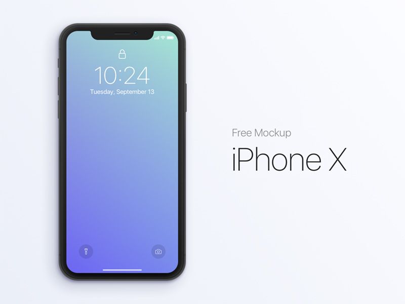 iPhone X PSD Maquette