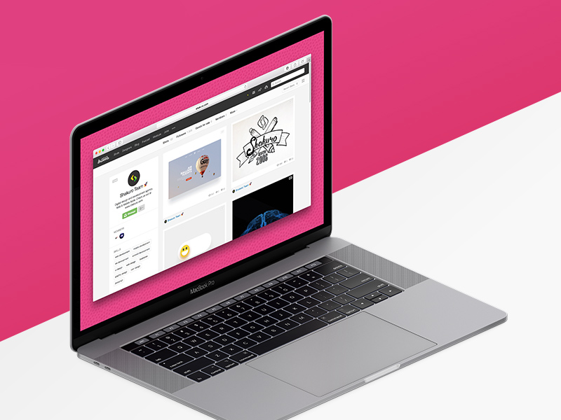Isometric MacBook Pro 15’’ Mockup