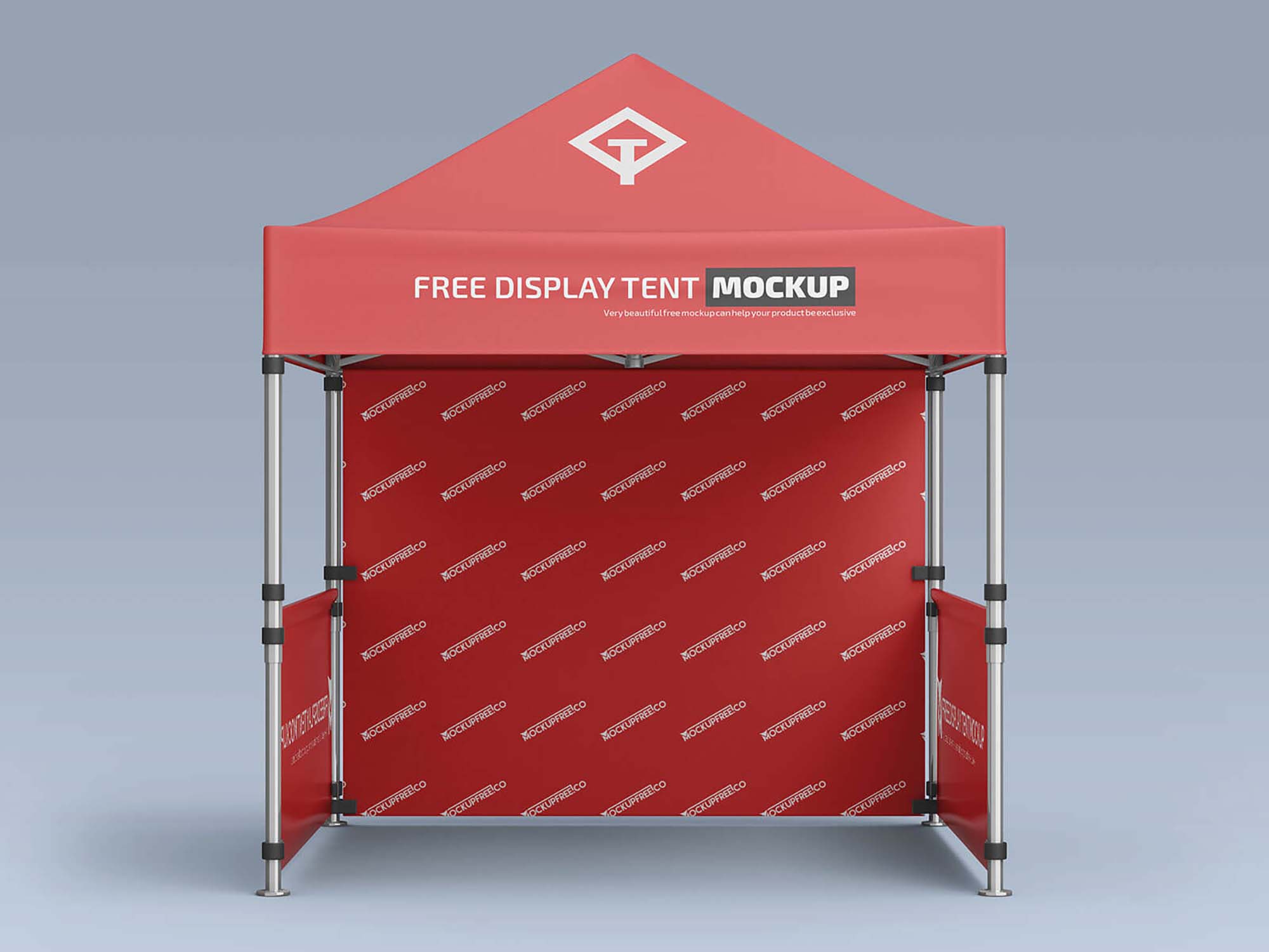 Maquette de tente à couverts pop-up gratuite