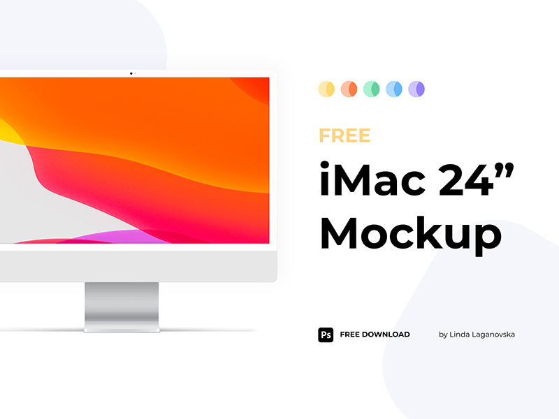 24 Inch iMac Mockup