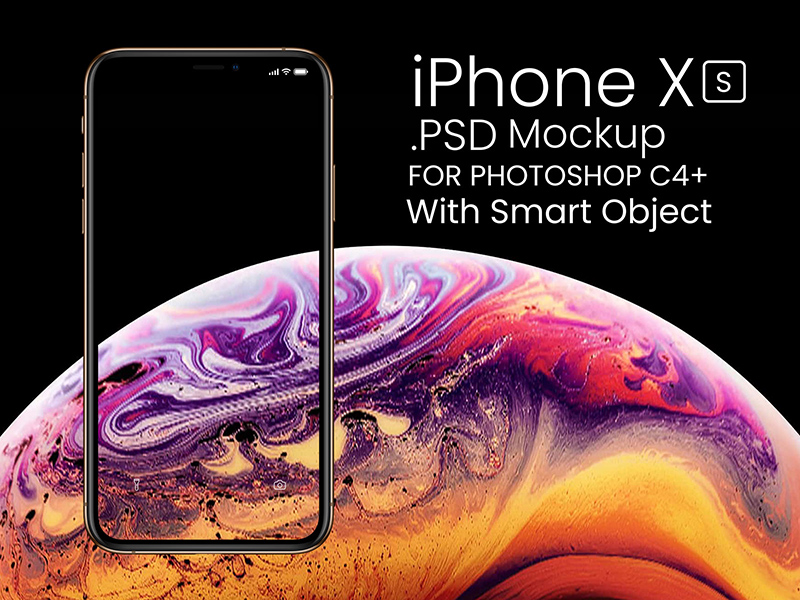 iPhone XRとiPhone XS PSD