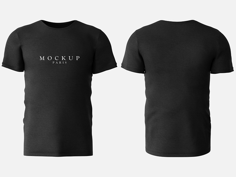 T Shirt Mockup Front amp Back Free PSD Templates