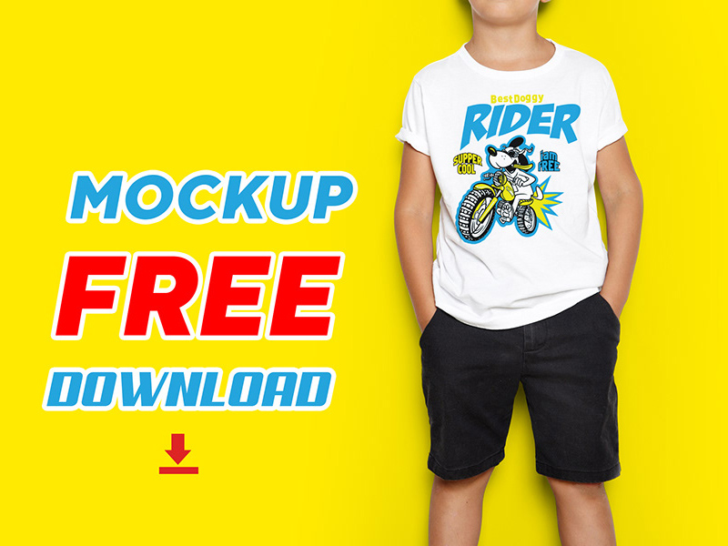 Camiseta para niños Mockup