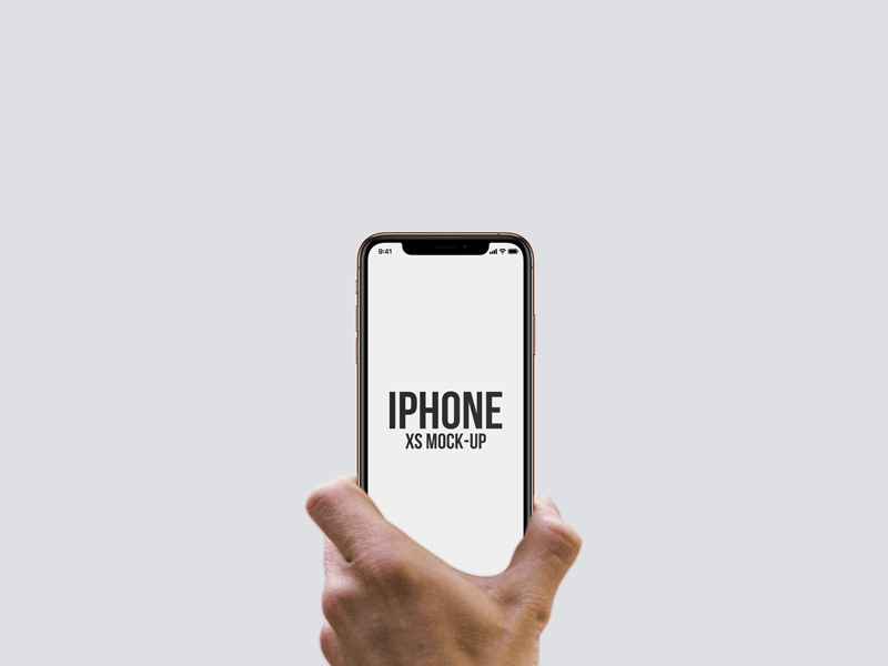 iPhone XS In Hand Mockups