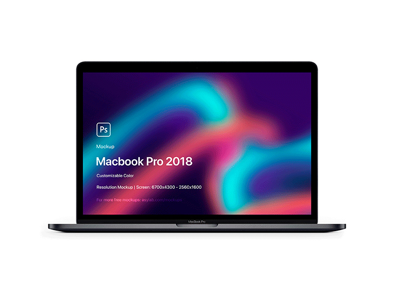 Macbook Pro 2018 5K Mockup