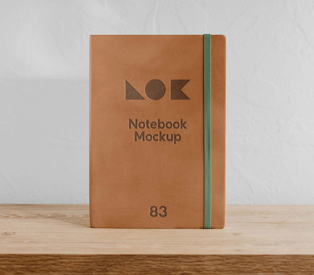 Free Front Notebook Mockup