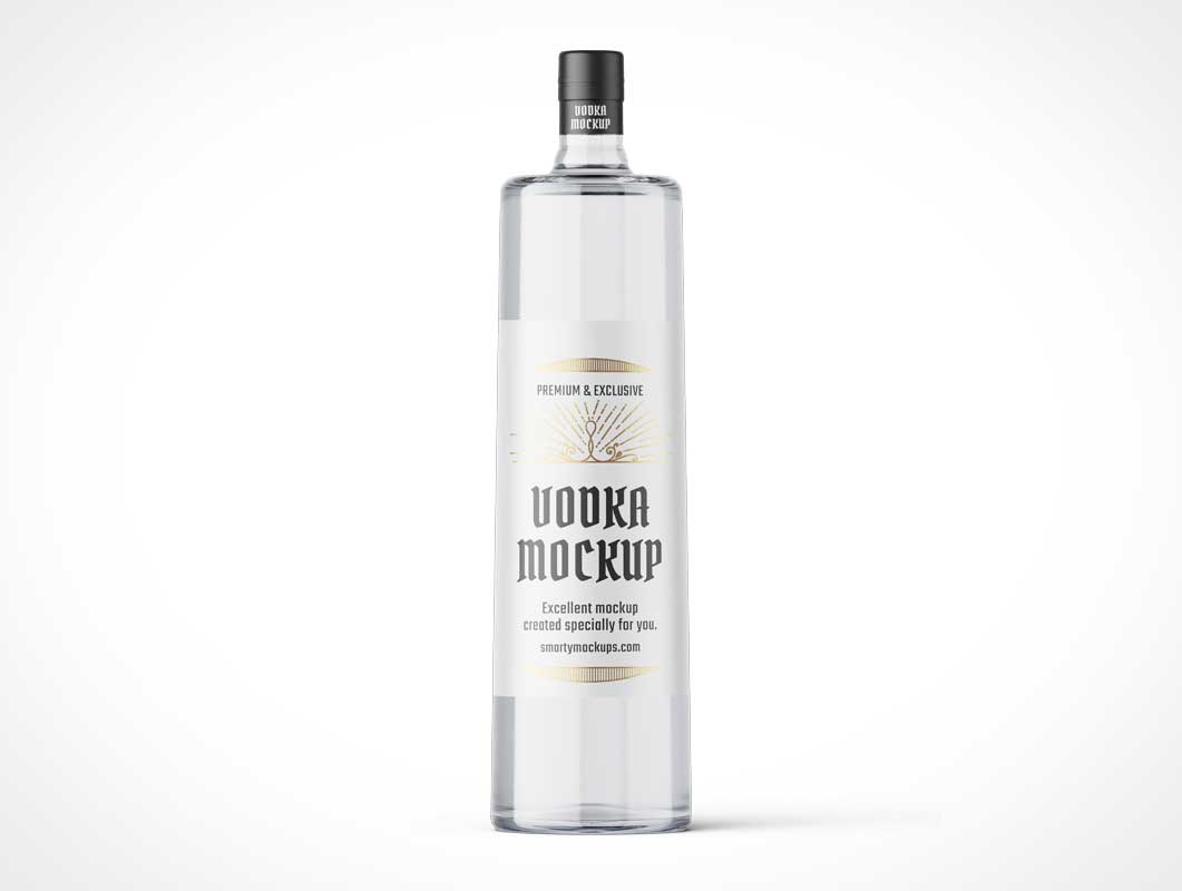 Vodka Bottle Mockup Free Download • PSD Mockups