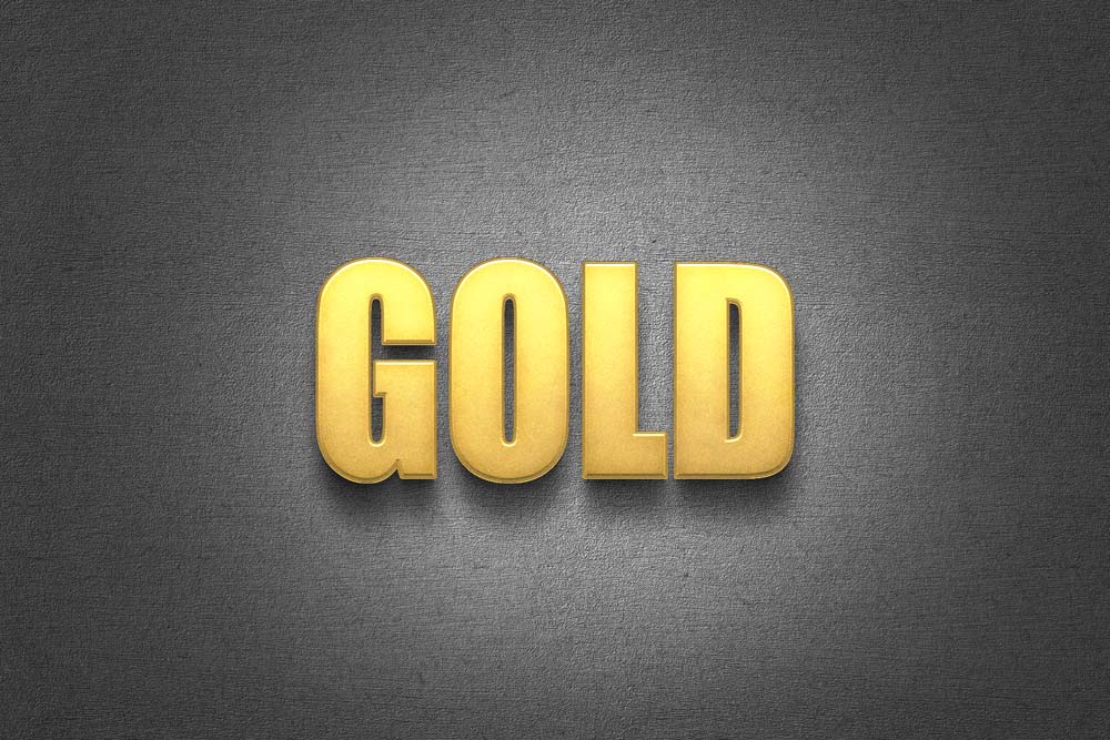 Free Gold Logo Mockup