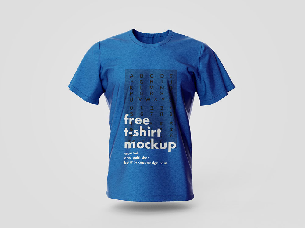 Demi-manches gratuites T-shirt Mockup PSD