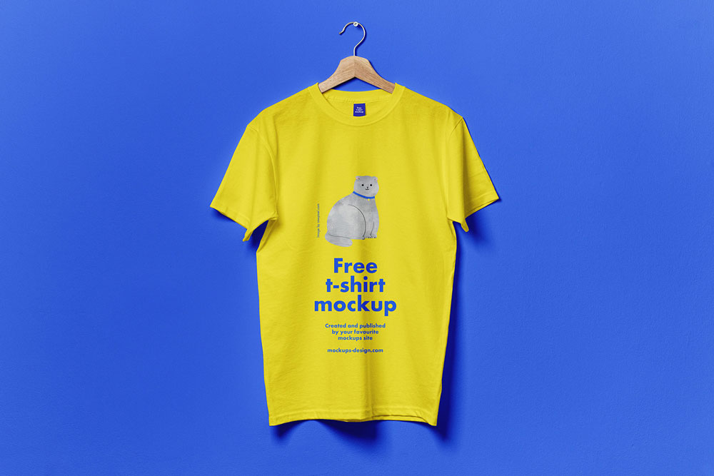 Maquette T-shirt de cintre libre