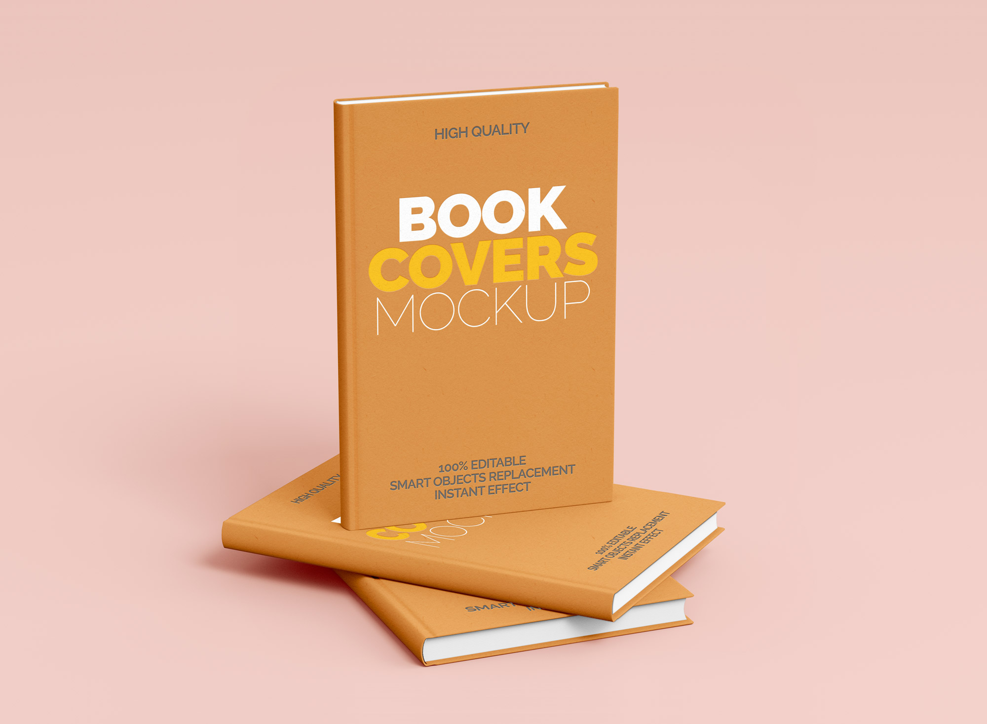 Free Hard Book Cover Mockup PSD