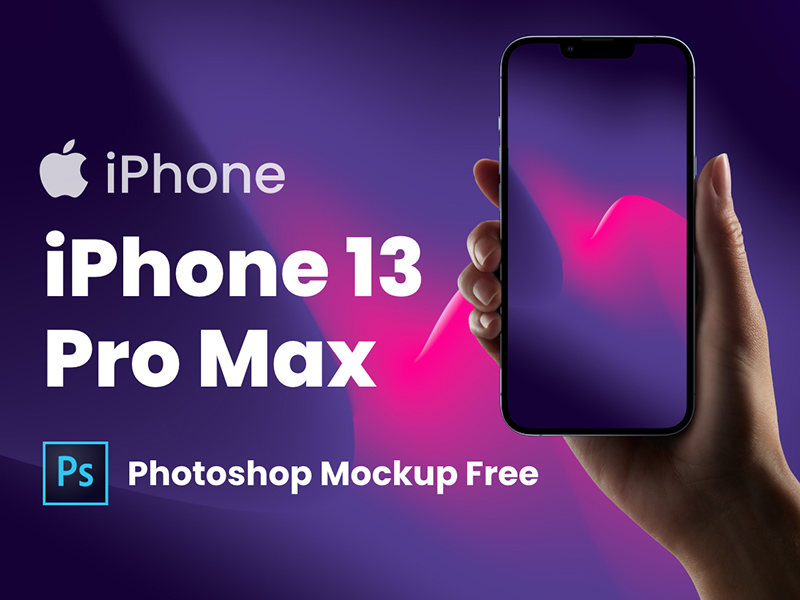 iPhone 13 Pro Max PSD Maquette