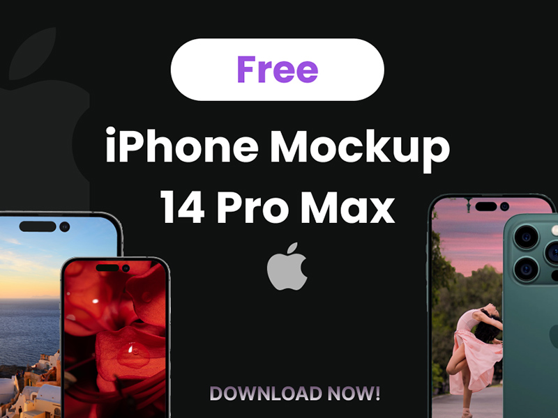Mockup de iPhone 14 Pro Max