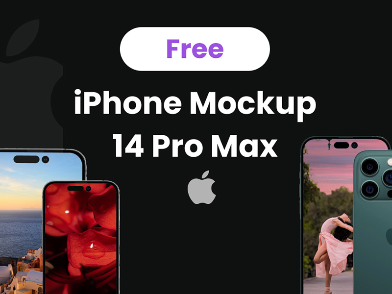 Diseño de maquetas de iPhone 14 Pro Max